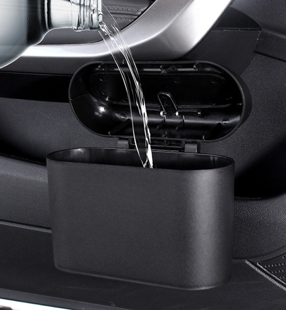 Mini Car Trash Bin with Push Lid