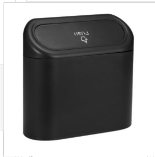 Mini Car Trash Bin with Push Lid
